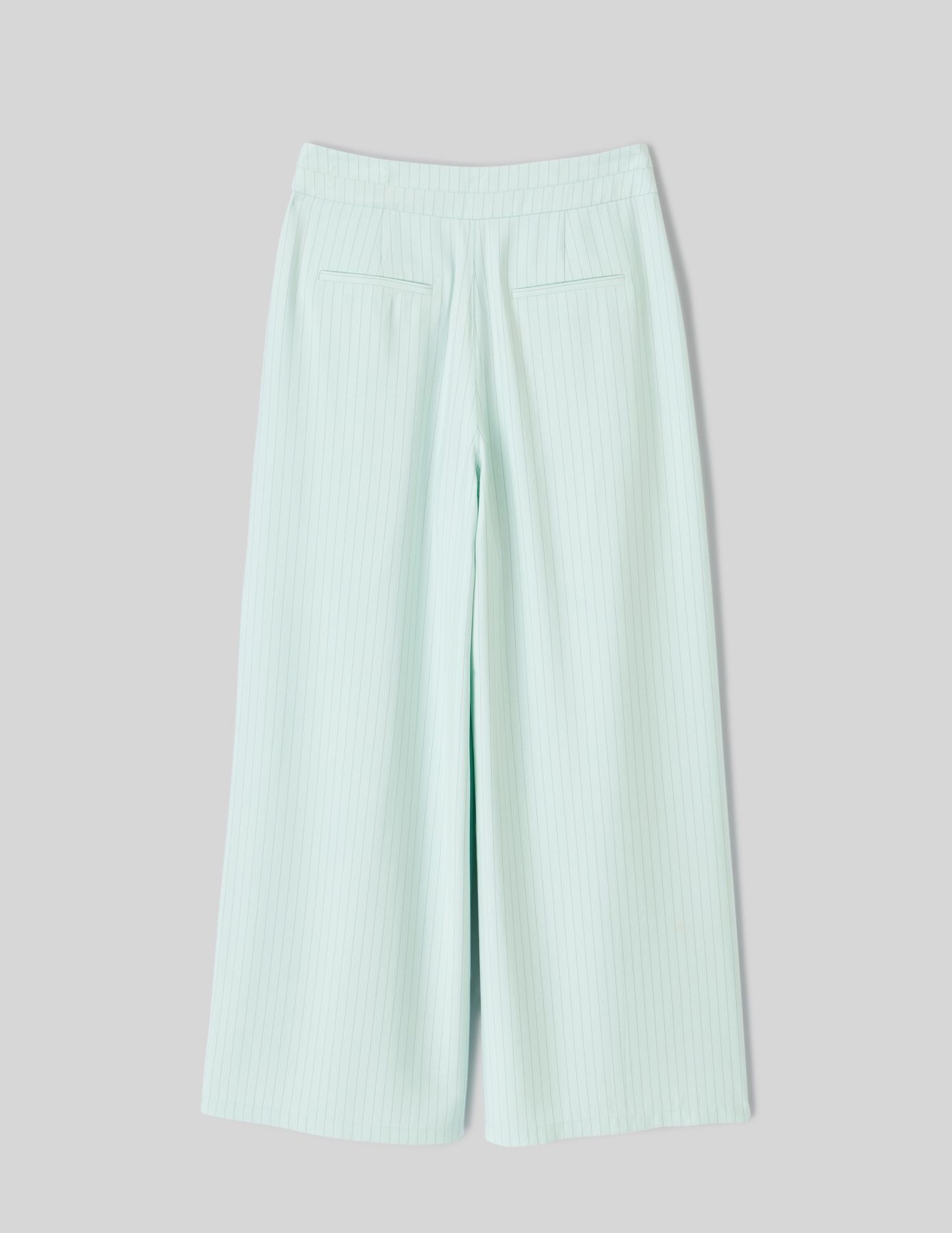 Pantalon fluide ceinture asym&eacute;trique