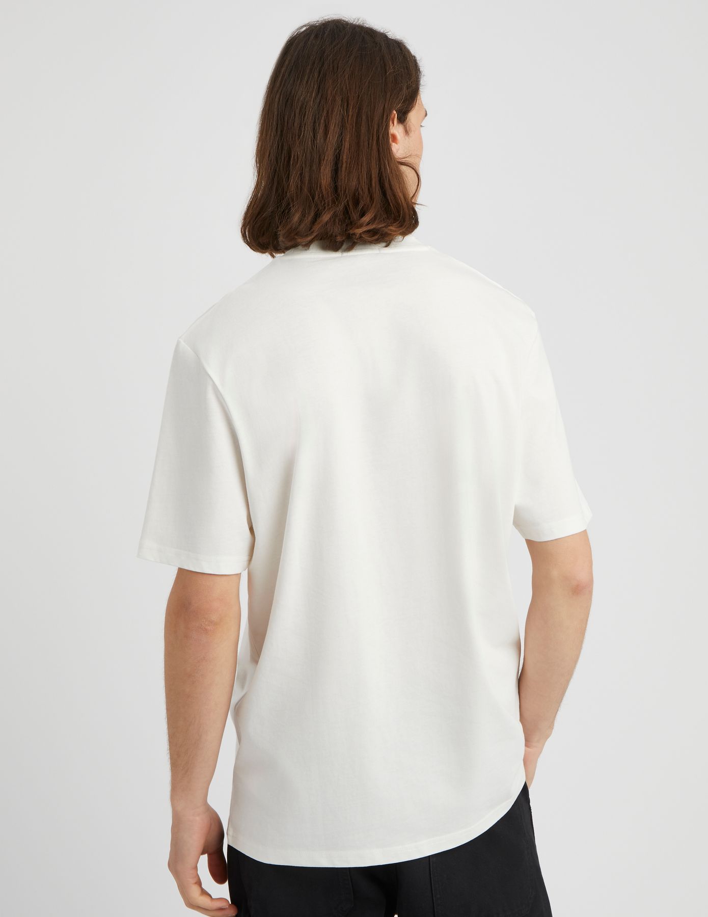 T-shirt lourd d&eacute;lav&eacute; brod&eacute;