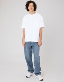 Pantalon jean loose bluegrey