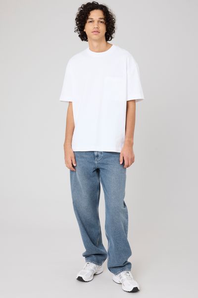 Pantalon jean loose bluegrey