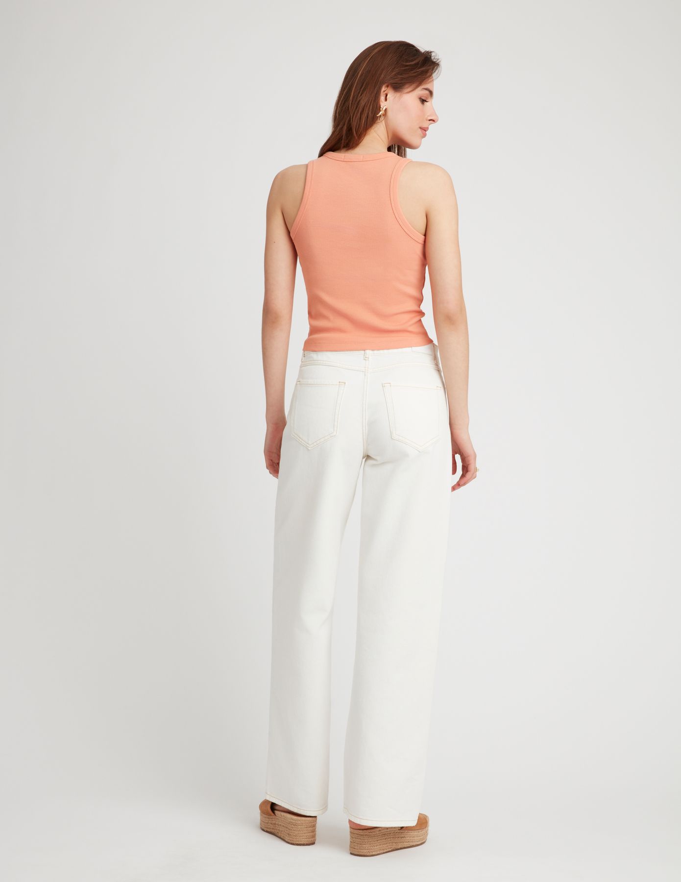 Jean wide leg taille standard