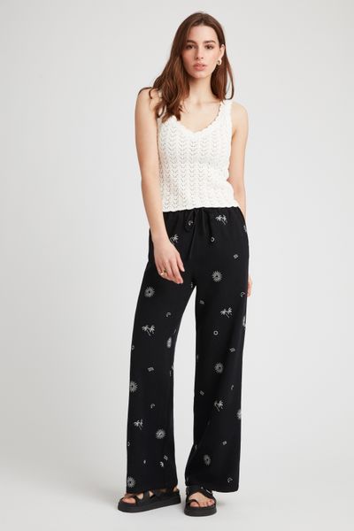Pantalon brodé