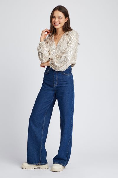 Blouse &agrave; sequins