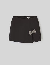 Jupe short portefeuille nœud