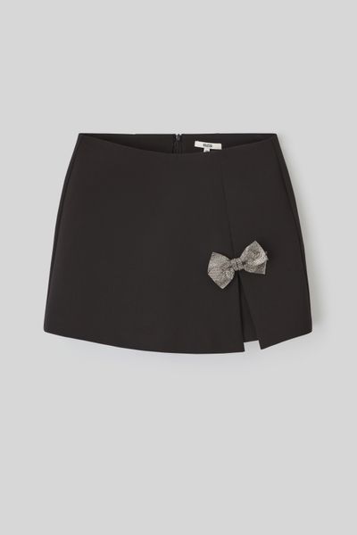 Jupe short portefeuille nœud