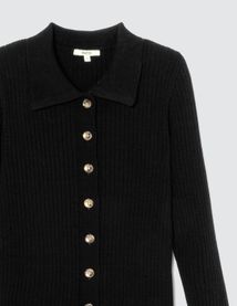 Robe longue col polo