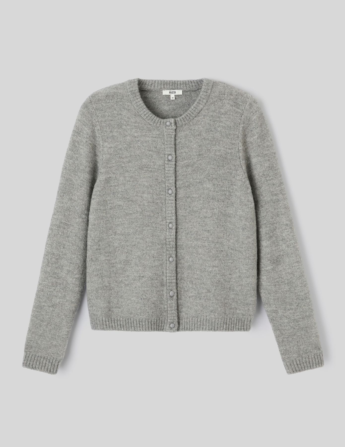 Gilet col rond boutonn&eacute;