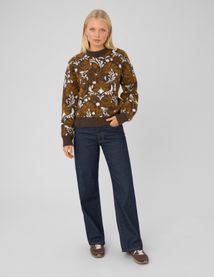 Pull jacquard floral