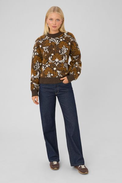 Pull jacquard floral