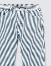 Jean straight rayé