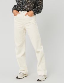 Pantalon straight velours