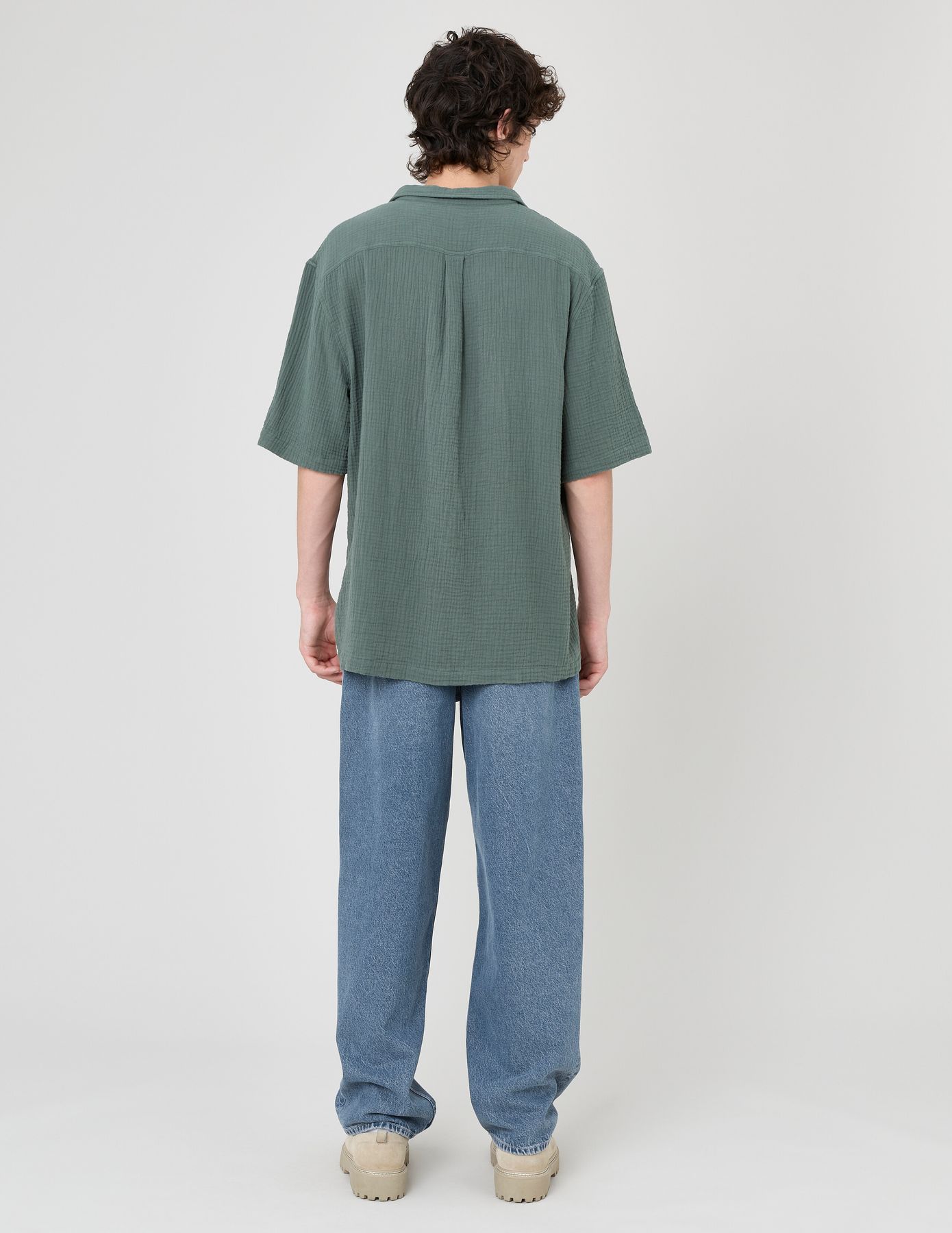 Chemise manches courtes gaze de coton