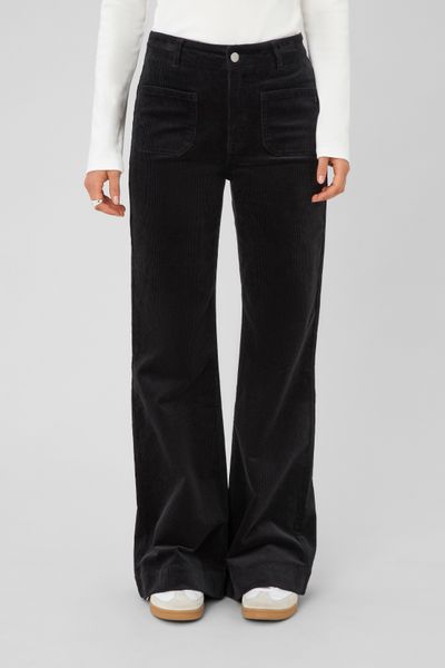 Pantalon flare velours