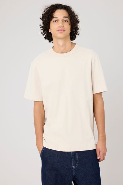T-shirt lourd touché peau de pêche
