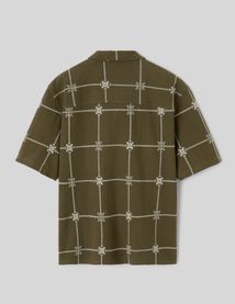 Chemise manches courtes brod&eacute;e