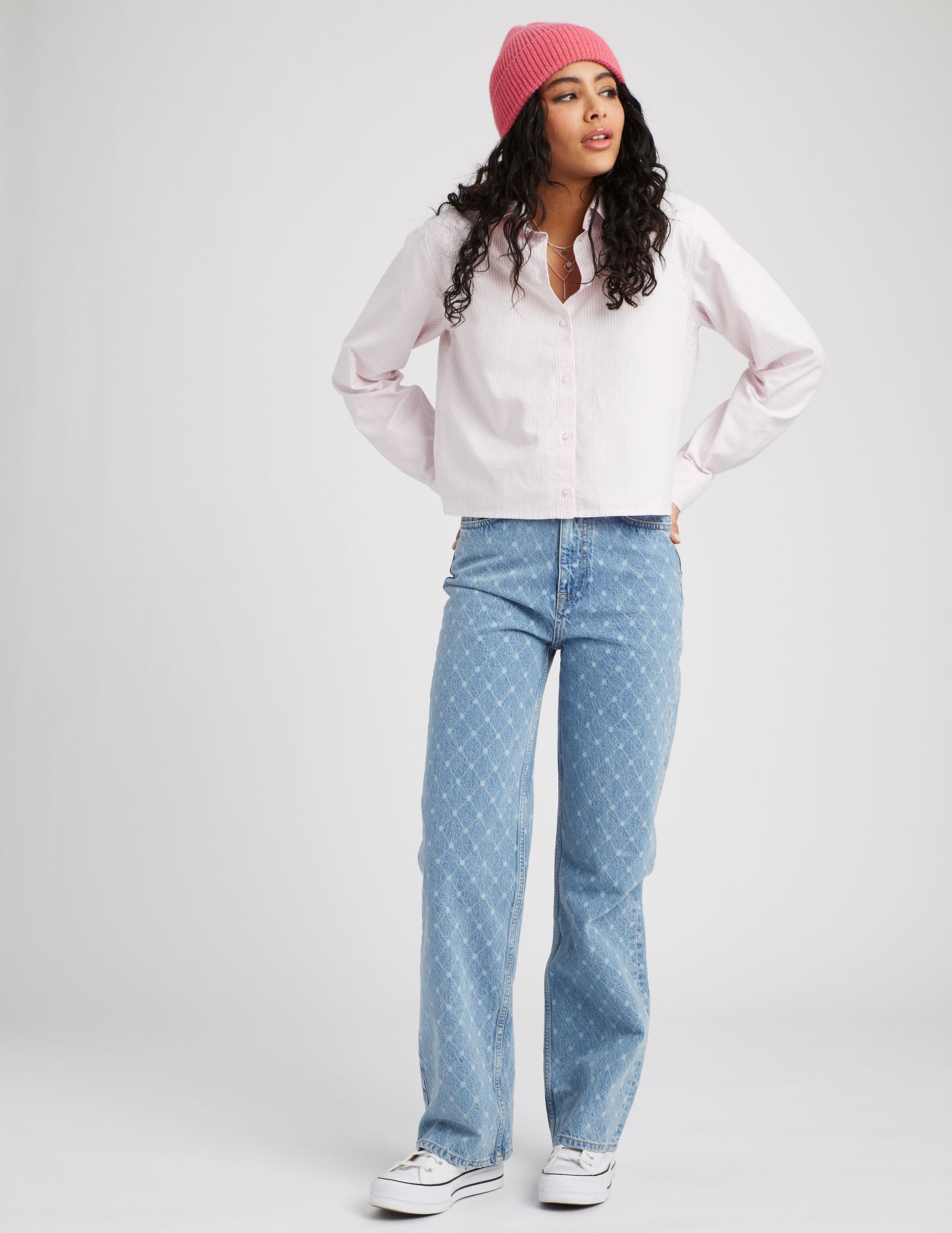 Chemise courte ray&eacute;e