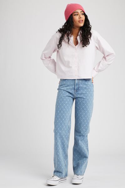 Chemise courte ray&eacute;e