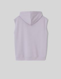 Sweat sans manches à capuche
