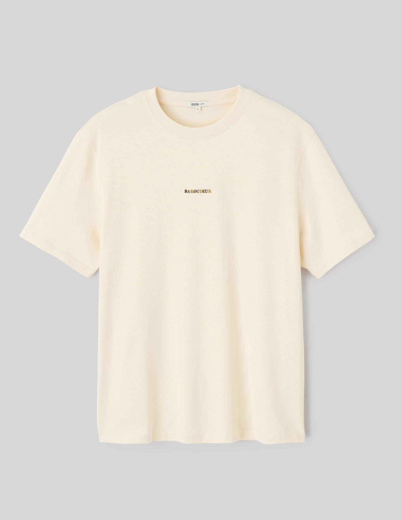 T-shirt broderie poitrine