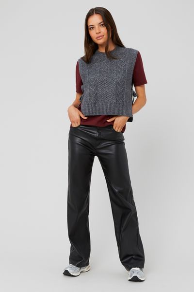 Pantalon tissu enduit