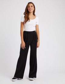 Pantalon tailleur en polyester recycl&eacute;