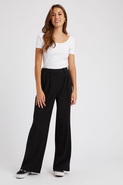Pantalon tailleur en polyester recycl&eacute;