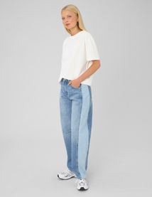 Jean balloon bicolore