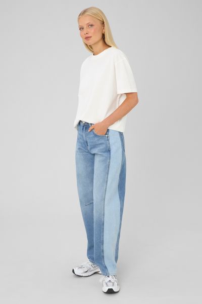 Jean balloon bicolore