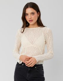 T-shirt dentelle