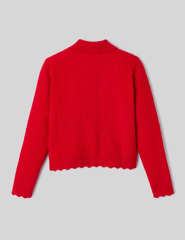 Gilet col polo boutonn&eacute;