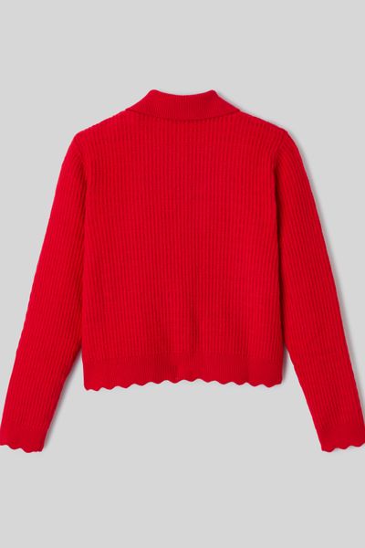 Gilet col polo boutonné