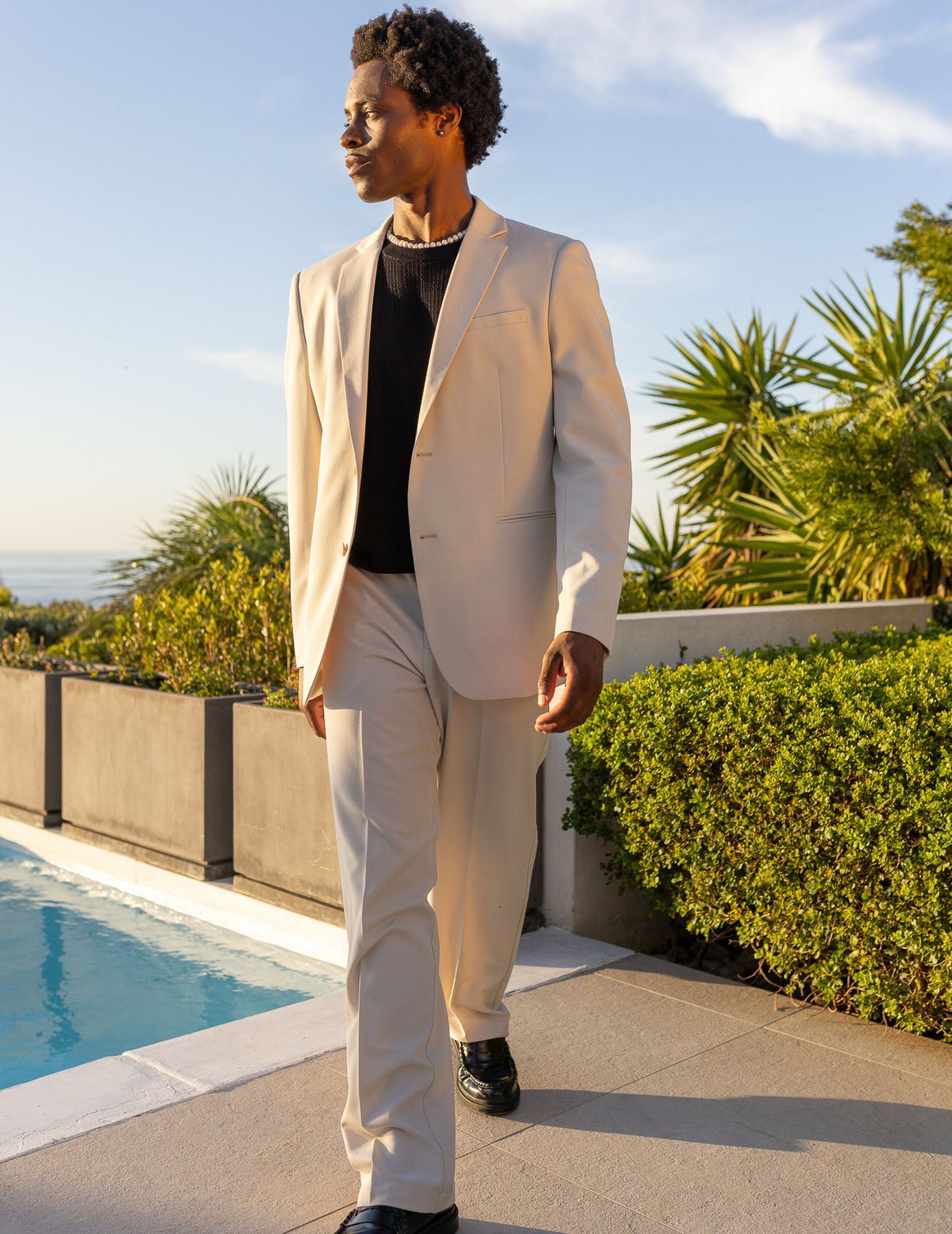 Pantalon de ville fluide loose
