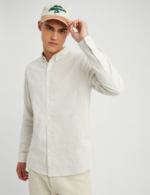 Chemise rayée droite