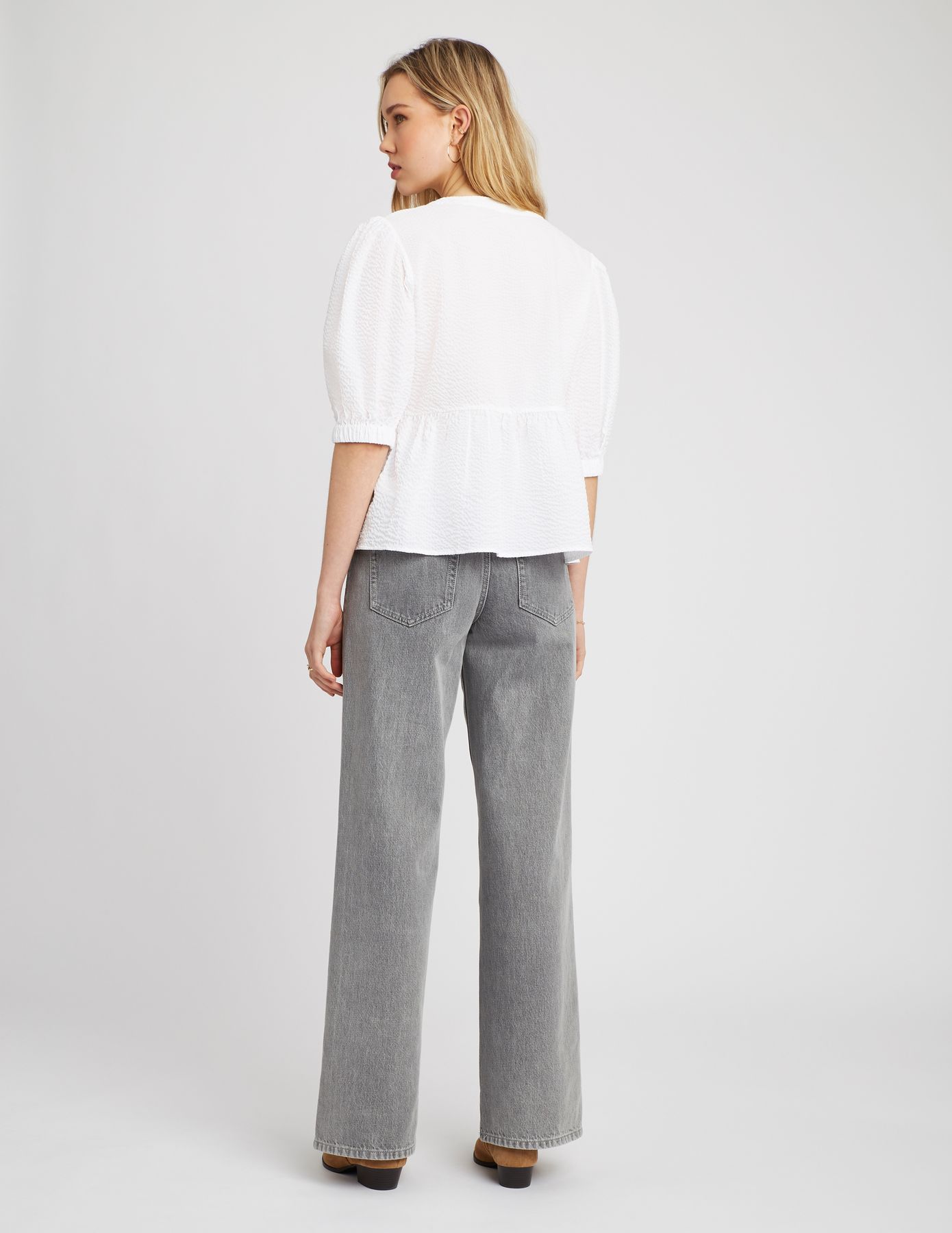 Chemise rayée à nœuds