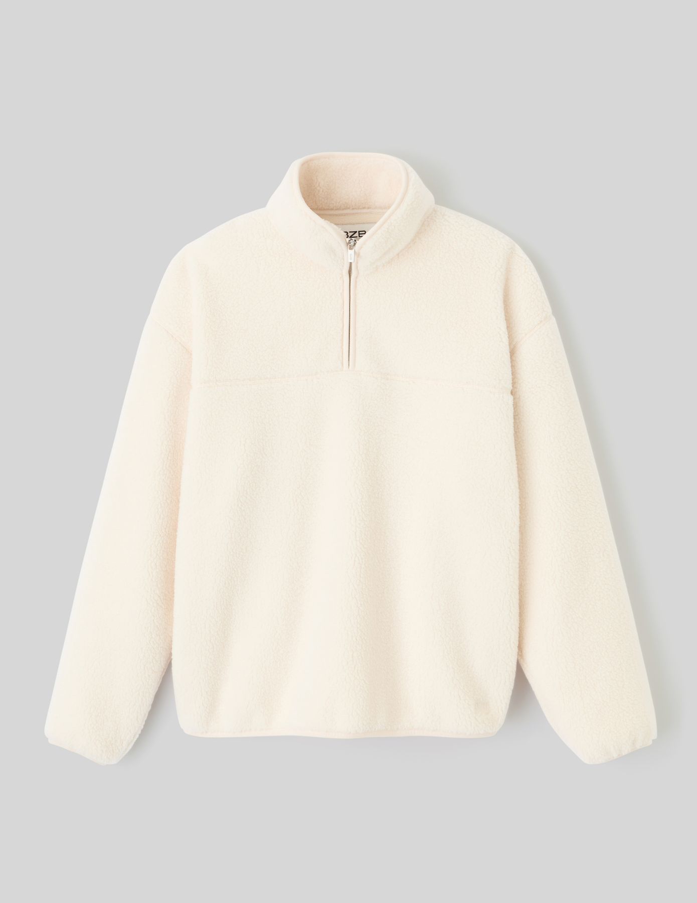Sweat sherpa col montant zippé
