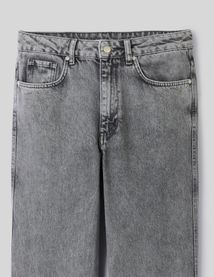 Jean wide leg à revers