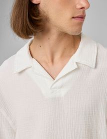 Polo gaze de coton