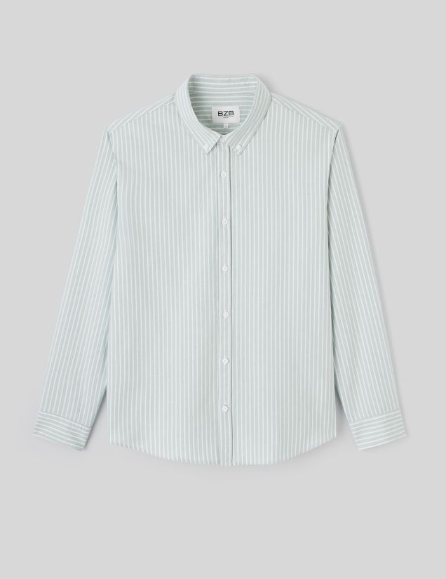 Chemise oxford rayée
