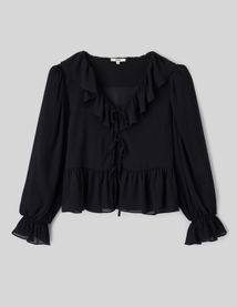 Blouse &agrave; volants