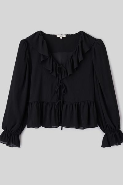 Blouse &agrave; volants