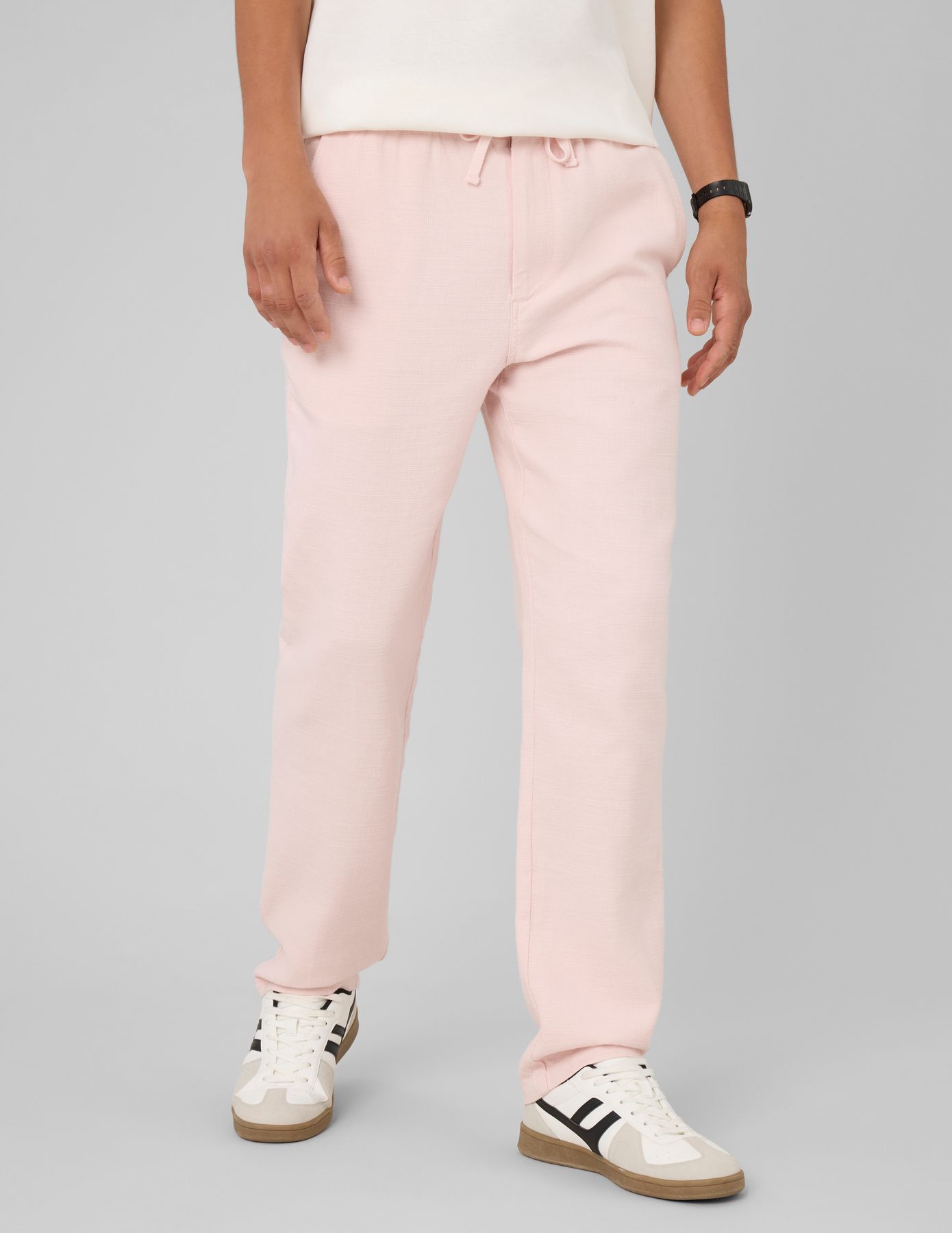 Pantalon textur&eacute;