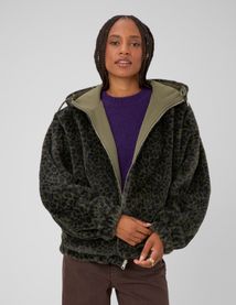 Parka r&eacute;versible l&eacute;opard