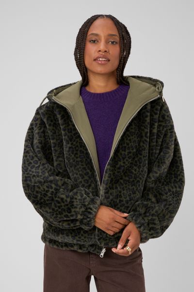 Parka r&eacute;versible l&eacute;opard