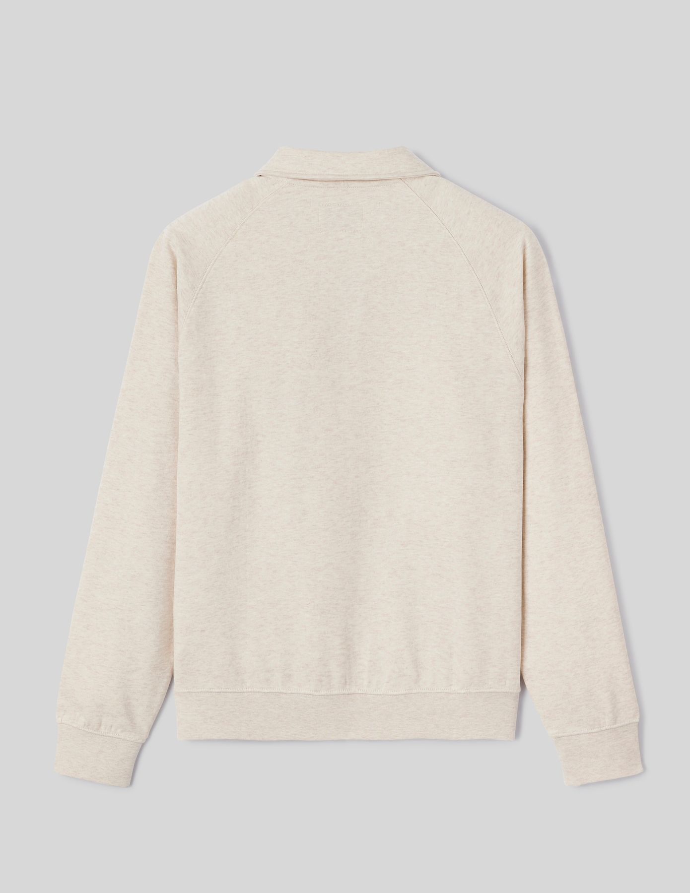 Sweat col polo zippé