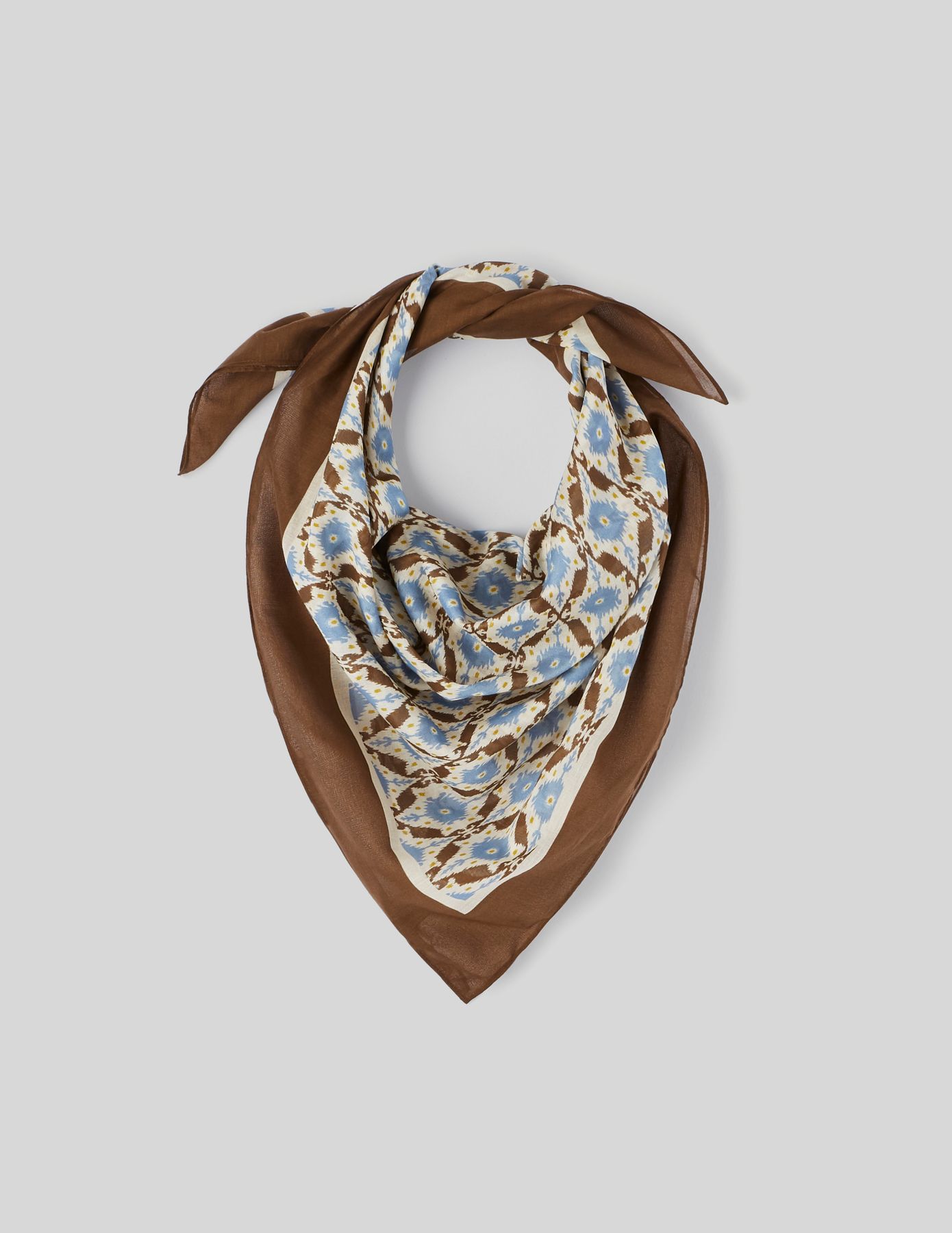 Foulard coton imprim&eacute;
