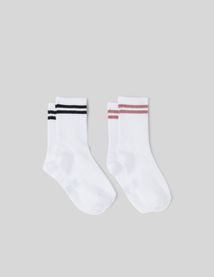 Lot 2 paires chaussettes sport lurex