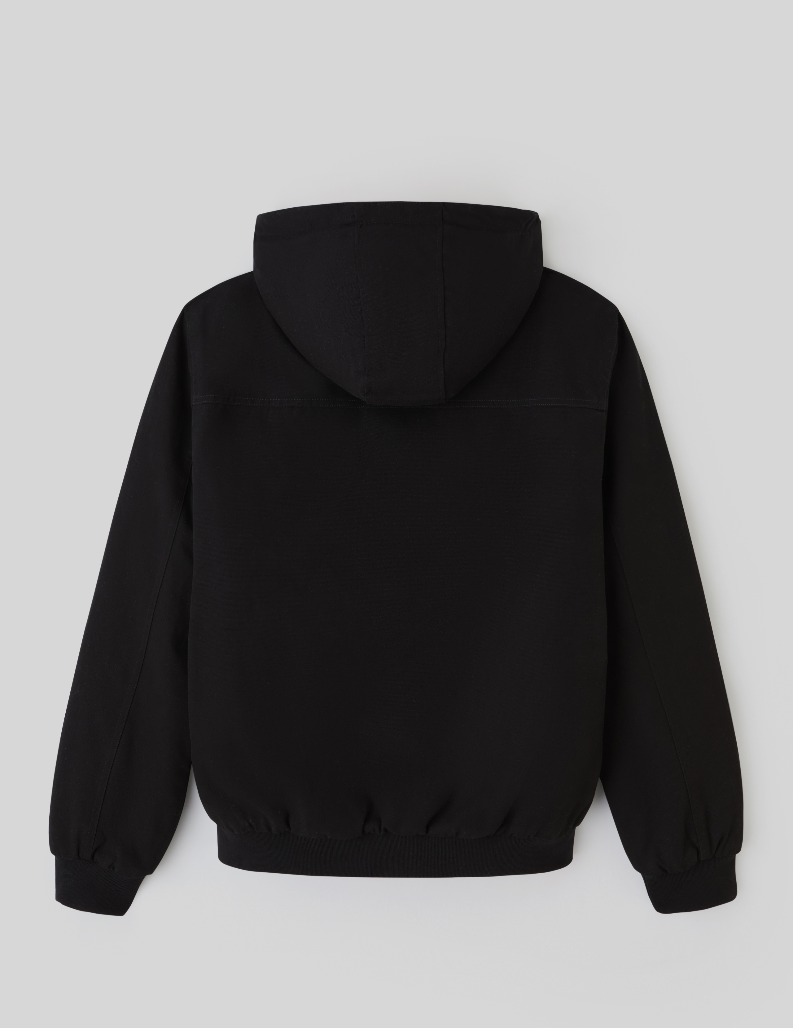 Blouson à capuche en canvas Noir | BZB