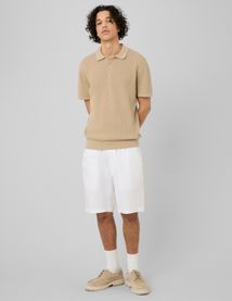 Polo maille fantaisie