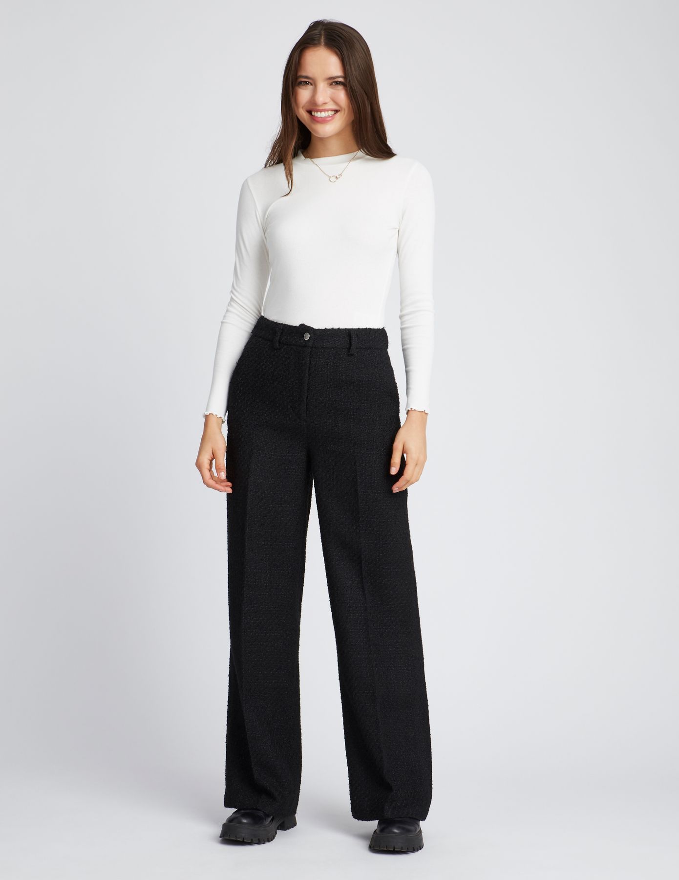 Pantalon en tweed