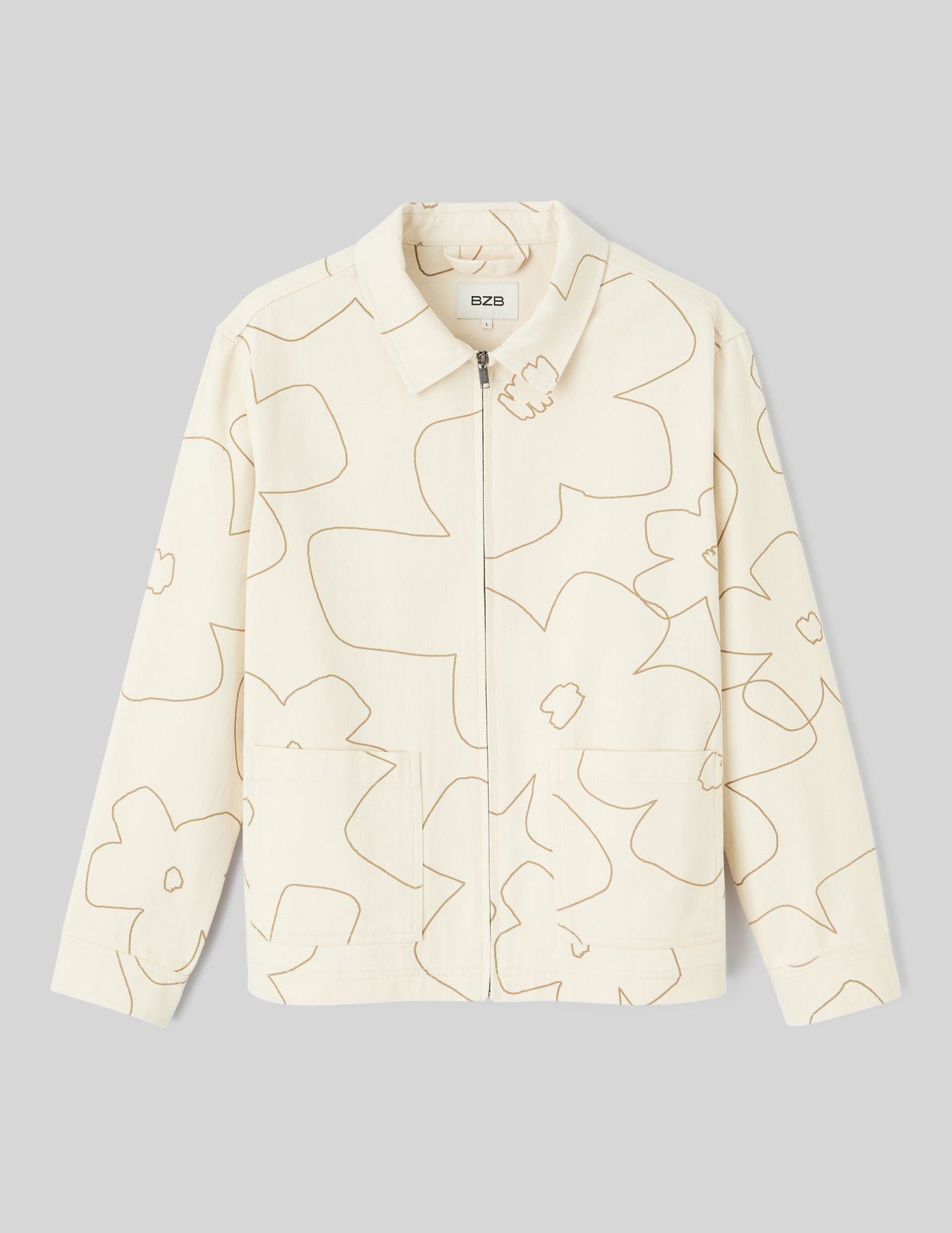 Veste zipp&eacute;e imprim&eacute;e